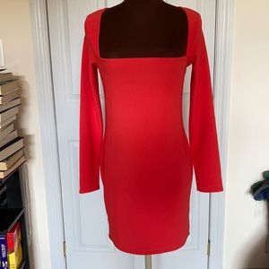 NastyGal Collection red dress